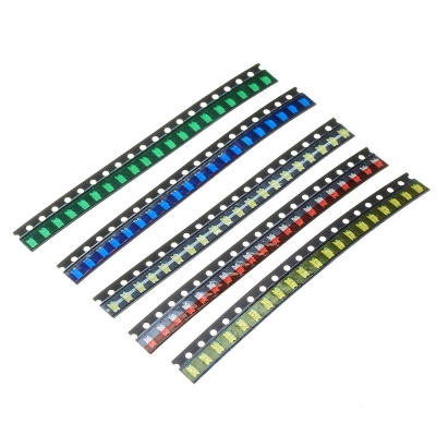 500Pcs 5 Colors 100 Each 1206 LED Diode Assortment SMD LED Diode Kit Green/RED/White/Blue/Yellow COD [1416534]