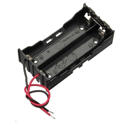 5pcs DIY DC 7.4V 2 Slot Double Series 18650 Battery Holder Battery Box With 2 Leads COD [964980]