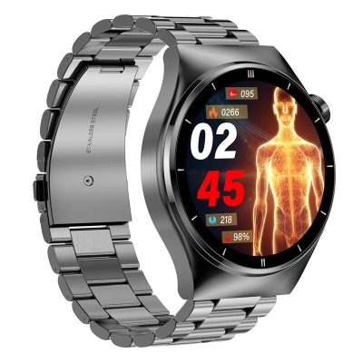 F320 1.46 inch HD Screen Laser Therapy Blood Sugar Pressure Body Temperature Uric Acid bluetooth Call Call Health Monitor SOS Men Smart Watch COD [2000746]