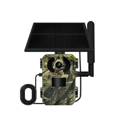 ESCAM QF380 4G 1440P 16MP Hunting Camera Wireless PIR Motion Detection Night Vision Two-way Audio IP66 Solar Powered Wild Animal Monitoring Cameras EU Version [1992185]