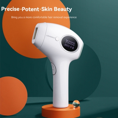 Bosidin D-1128 Laser Hair Removal 5 Level Energy Ice Cool Skin Rejuvenation 3 Accessory Heads Permanent Hair Removal Home Pulsed Light Ipl Depilator COD [1968003]