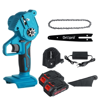 Drillpro 6 Inch Electric Chain Saw Portable Woodworking Tool Wood Cutter W/ 1 or 2pcs Battery For Makita COD [1830156]