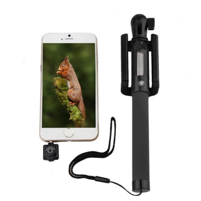 Solar Power Infrared Remote Handheld Selfie Stick Monopod For Cell Phone COD [999782]