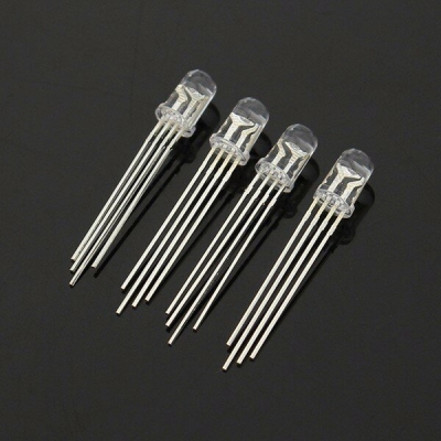 50pcs LED RGB Common Cathode 4-Pin F5 5MM Diode COD [1016398]