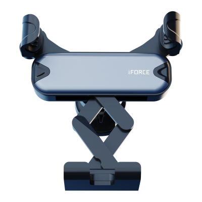 IFORCE G1 Universal Mirror Surface Car Air Vent Aluminum Alloy Bracket Gravity Linkage Phone Holder Stand for POCO X3 F3 COD [1927228]