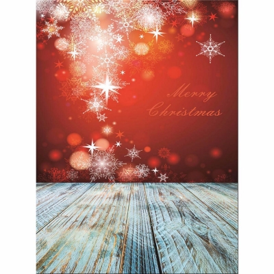 5x7FT Vinyl Children Wood Floor Christmas Photography Background Backdrop Studio Prop COD [1380952]