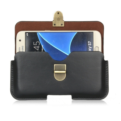 Universal Leather Wallet Pouch Waist Bag Case For Phone From 5.1 to 6.3 inch COD [1690612]