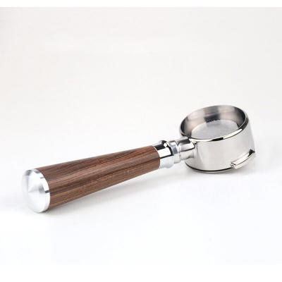 HiBREW 51MM/58MM Tamper Coffee Powder Handle 304 Stainless Steel Solid Wood COD [1775507]