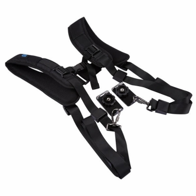 Quick Release Double Harness Soft Pads Decompression Foam Shoulder Strap Belt for DSLR Cameras COD [1154291]