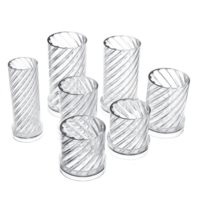 DIY Candle Molds Spiral Stripes Cylinder Handmade Soap Mould Craft Making Tool COD [1648082]