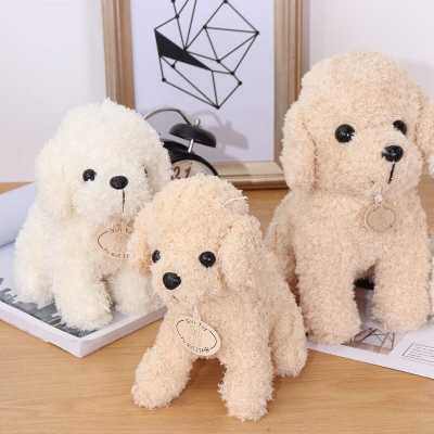 18/25CM Multi-color Simulation Realistic Teddy Lucky Dog Handmade Poodle Stuffed Plush Animal Figure Toy COD [1815389]