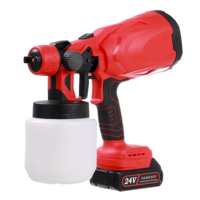 Drillpro 800mL Red/Blue Suction Type Cordless Paint Sprayer Electric Paint Woodworking Spray Gun COD [1957683]