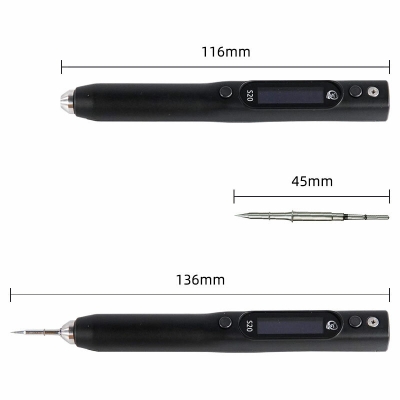 SEQURE DC Soldering Iron-S20K+I+IS European Standard-with 3 Soldering Iron Tips Tool+Holder+Storage Bag COD [1976998]