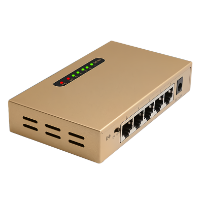 DIEWU 5-port 100Mbps Switch Wall Mounted Enterprise Metal Network Hub Splitter Fast Ethernet Switch COD [1918991]