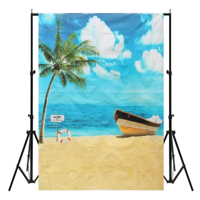 5x7ft Summer Sunshine Beach Vocation Sea Photography Backdrop Studio Prop Background COD [1313196]