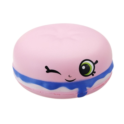 Meistoyland Squishy Burger Bread Soft Slow Rising Bun Kawaii Cartoon Toy Squeeze COD [1300231]