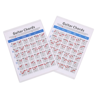 Ukulele Classical Electric Guitar Chords Folk Guitar Chord Fingering Chart Practice Chart COD [1775065]