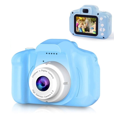 Cartoon Anti-fall Mini Children Camera 2.0 inch Screen Support Photo Video Game Function Birthday Gift Kids LCD HD Rechargeable Video Toddler Educational Toy [1749819]