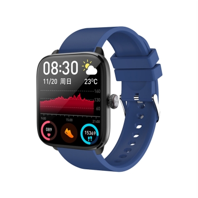 T20 1.96inch HD Screen bluetooth Call Heart Rate Blood Pressure SpO2 Monitor Sleep Monitoring Multi-sport Modes One-button Connection Music Playback IP67 Waterproof Smart Watch with Rotary Encoder [1996184]