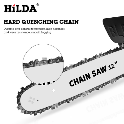 HLIDA Multi-Compatible Electric Chain Saw Converter DIY Kit Adjustable Hardened Saw Chain High Speed 11000rpm with Auto-Oil Supply Safety Features for Effective Wood Glass Metal Cutting [2003666]