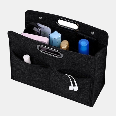 Felt Cosmetic Bag Ladies Multi-Function Felt Handbag Finishing Bag Portable Felt Storage Bag COD [1693272]