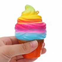 YunXin Squishy Ice Cream 10cm Slow Rising With Packaging Phone Bag Strap Decor Gift Collection Toy COD