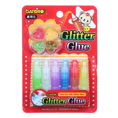 6PCS DIY Slime Jelly Glitter Glue Pen Painting Kit Gift Collection Packaging COD [1384119]