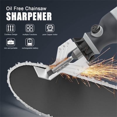 Cordless Chainsaw Sharpener Electric Handheld Chainsaw Sharpening Kit High Speed Chainsaw Sharpening Tool COD [1998853]