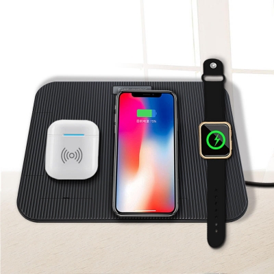 Bakeey 10W 7.5W 4 in1 Foldable Wireless Charger Dock Station Stand for Mobile Phone COD [1439688]