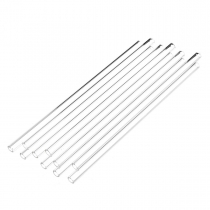 10Pcs 200x7x1mm Length 200mm OD 7mm 1mm Thick Wall Borosilicate Glass Blowing Tube Lab Factory School Home Tubes COD