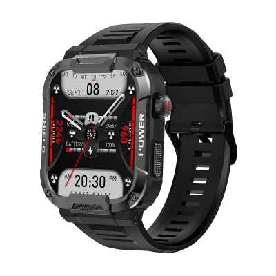 MK66 1.85 inch HD Screen bluetooth Calling Heart Rate Blood Pressure SpO2 Monitor IP68 Waterproof Outdoor Three-proofing Smart Watch COD [1975999]