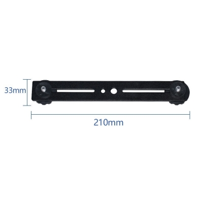 New Double-head Bracket Fill Light Short Crossbar Dual-machine Light Stand Aluminum Alloy Bracket Live Support COD [1717529]