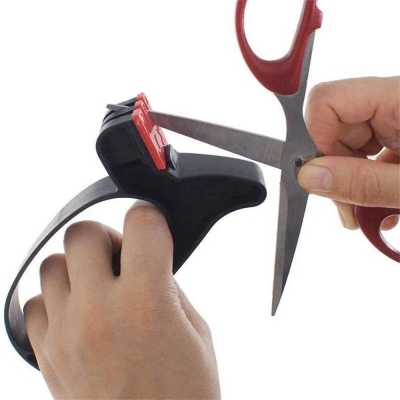 Sharpener Handheld Multi-function Portable Type Quick Sharpening Tool With Non-slip Base Kitchen Accessories Gadget COD [2004484]