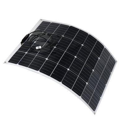 100W 18V Highly Flexible Monocrystalline Solar Panel Tile Mono Panel Waterproof COD [1682626]