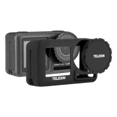 TELESIN OA-BHT001 Protective Frame Shell Case Lens Cap with Strap for GoPro Hero 7 6 5 Black Sports Action Camera COD [1578146]