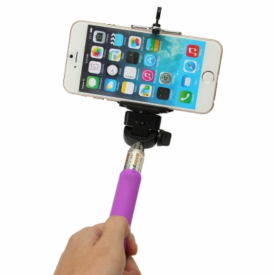 Extendable Handheld Selfie Stick Monopod with Clip for Smartphone COD [1974999]