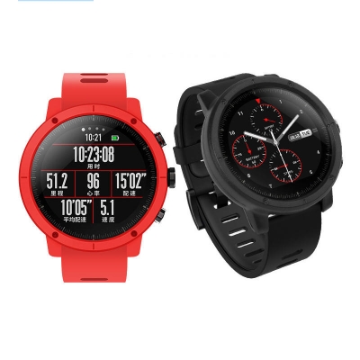 PC Pure Color Watch Case Cover Watch Cover Protector for Xiaomi Amazfit Stratos Smart Watch Non-original COD [1443828]