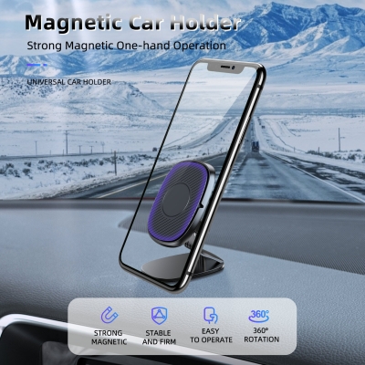 USLION Strong Magnetic One-hand Operation Car Holder for iPhone 14 13 12 2022 Pro Max Support Wireless Charging COD [1978135]