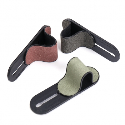 Momostick Push-pull Mobile Phone Ring Buckle Holder PU Sheepskin Anti-drop Desk Cell Phone Stand Bracket COD [1988815]