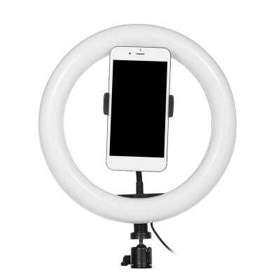 26cm 120 Lamp Beads LED Ring Light 3 Modes Dimmable Selfie Light with Phone Holder for Youtube Stream Video Makeup Live Selfie COD [1716410]