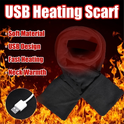 USB Heating Electric Heated Neck Wrap Scarves Outdoor Sport Camping COD [1787944]