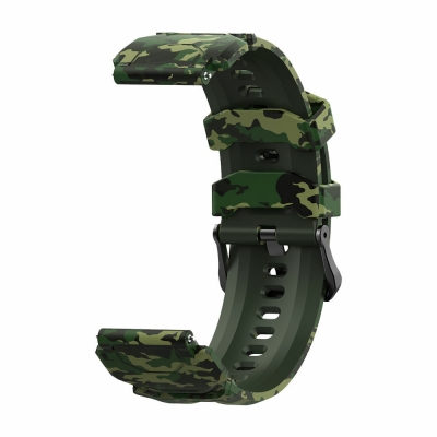 20mm Camouflage Silicone Watch Band Strap Replacement for KOSPET TANK M1 COD [1936782]