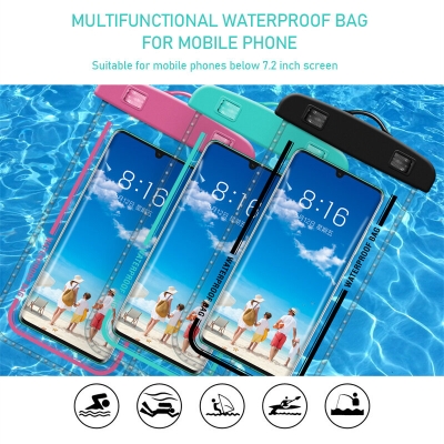 SZ-1 Universal 30M Waterproof Armband Phone Case Sealed Dry Bags Transparent Swimming Cell Phone Pouch Cover for 7.2inch Mobile Phone COD [2008379]