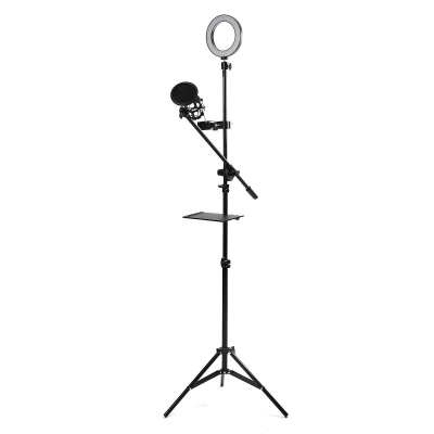 16/25cm Dimmable LED Video Ring Light Tripod Stand with Phone/Mic Holder bluetooth Selfie Shutter for Youtube Tik Tok Live Streaming COD [1610611]